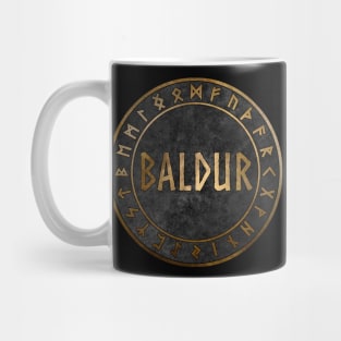 Baldur Norse God with Viking Runes Mug